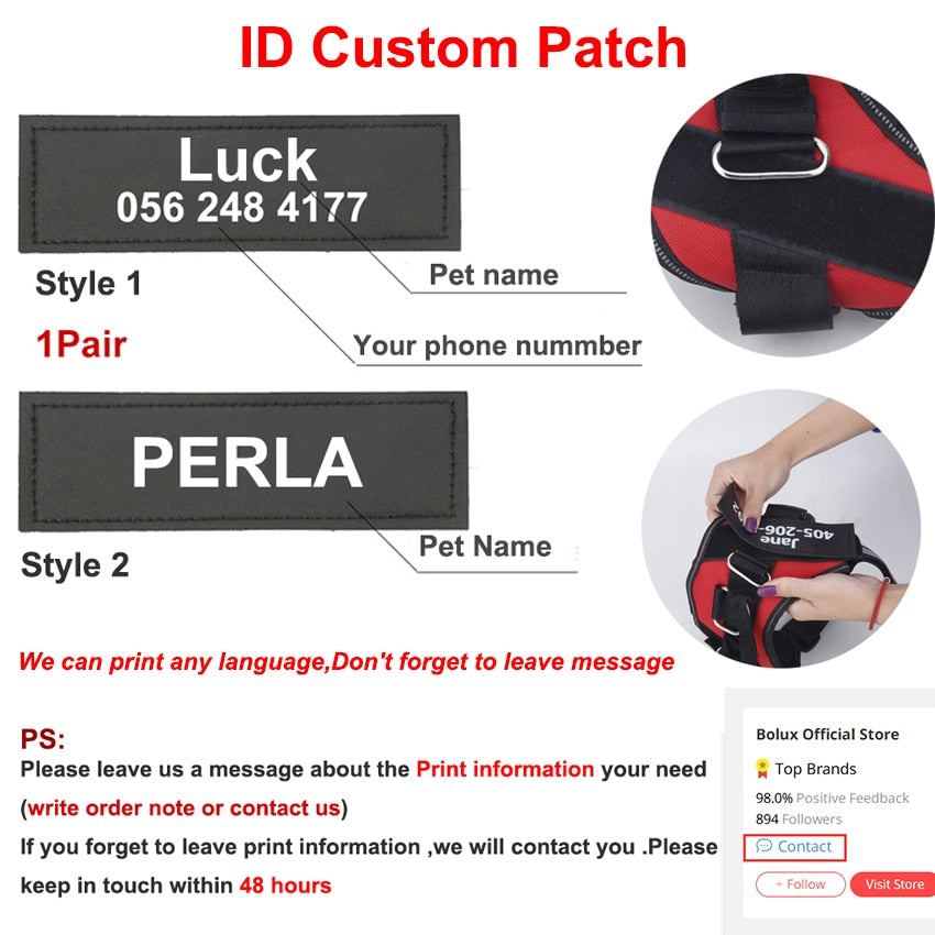 Arnés Antipull Personalizado para Perros